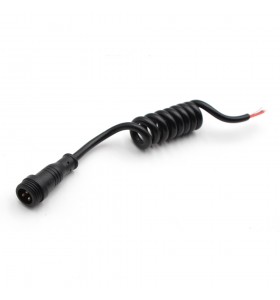 IP68 3pin connector female to open/pigtail spring cable OEM waterproof IP68 3pin spring connector cable cord wire